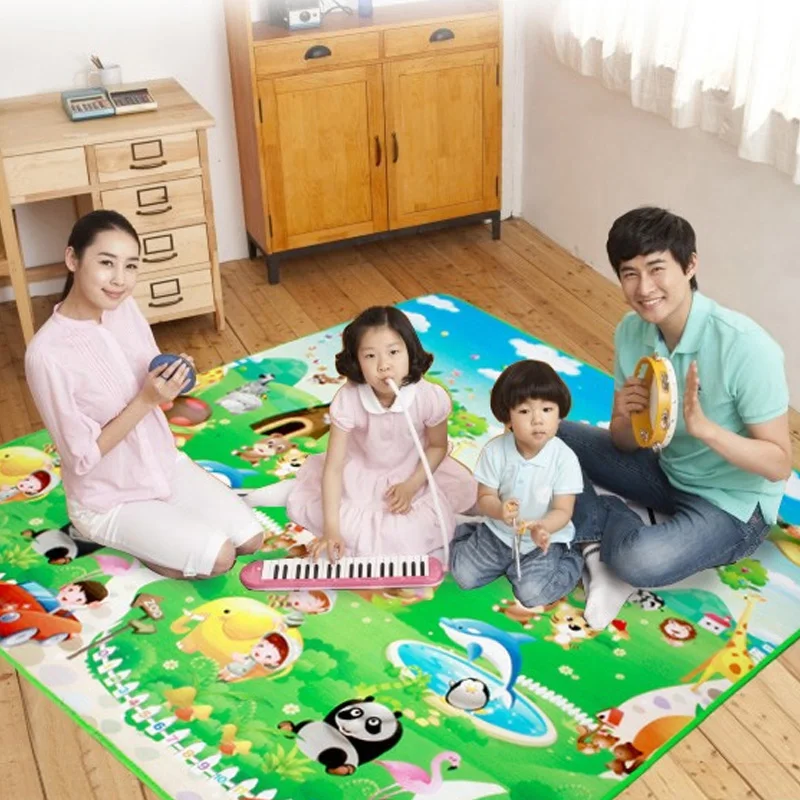 Детский игровой коврик толщиной 0 5 см для ползания с двойной поверхностью ковер