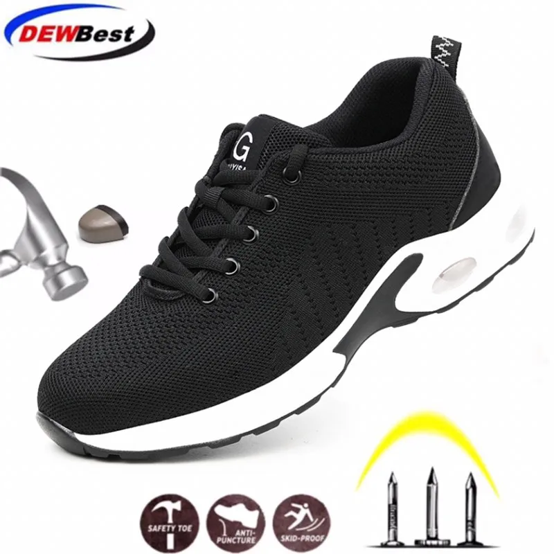 DEWBEST дышащая защитная обувь с воздушной подушкой мужские легкие кроссовки