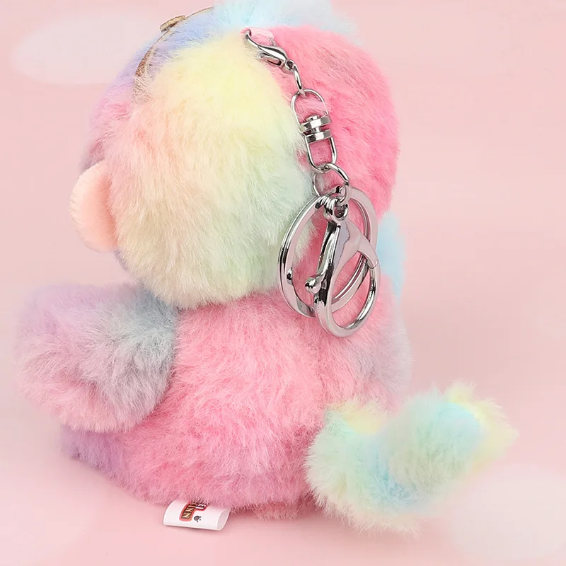 

Creative Colorful Monkeys Doll Keychain Decoration Cartoon Monkey King Bag Car Charm Pendant Children Plush Toys Kids Gifts