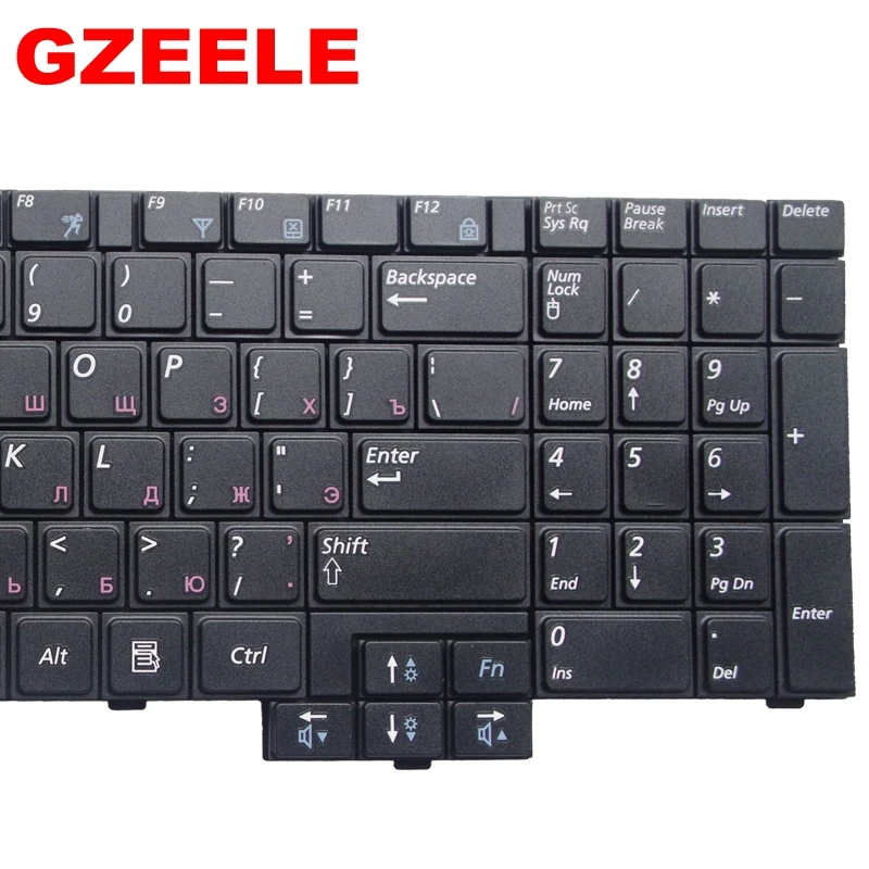 Ру черный новая клавиатура для ноутбука samsung R528 R530 R540 R620 R517 R523 RV508 R525 русский