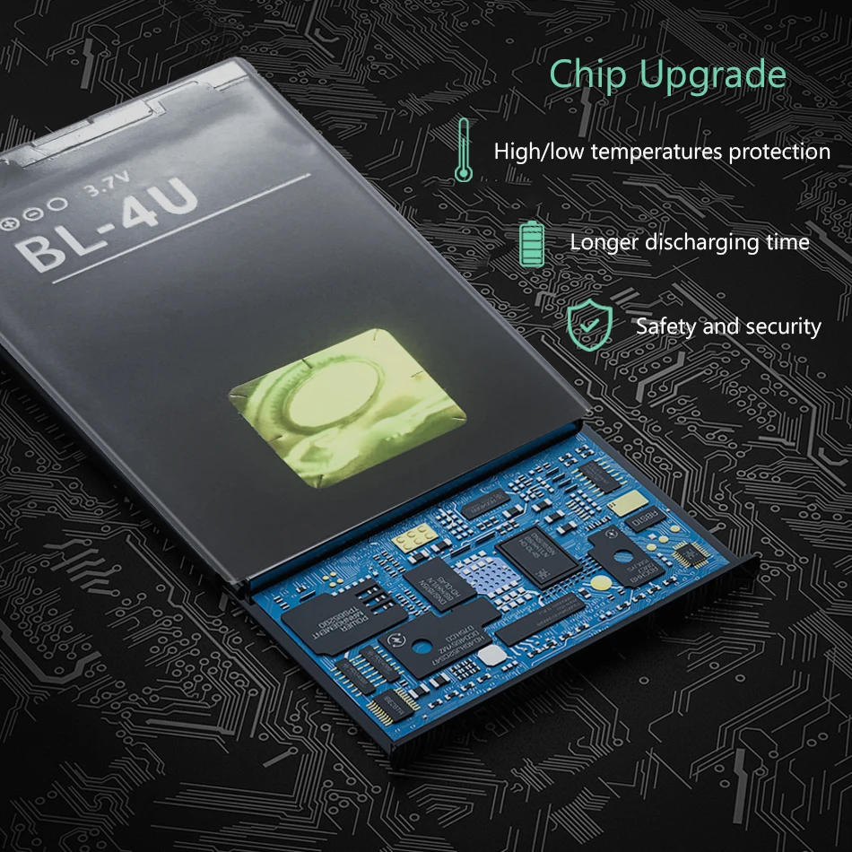 Аккумулятор для мобильного телефона батарея Nokia BL 4U литий-полимерная BL-4U BL4U E66 5530 |