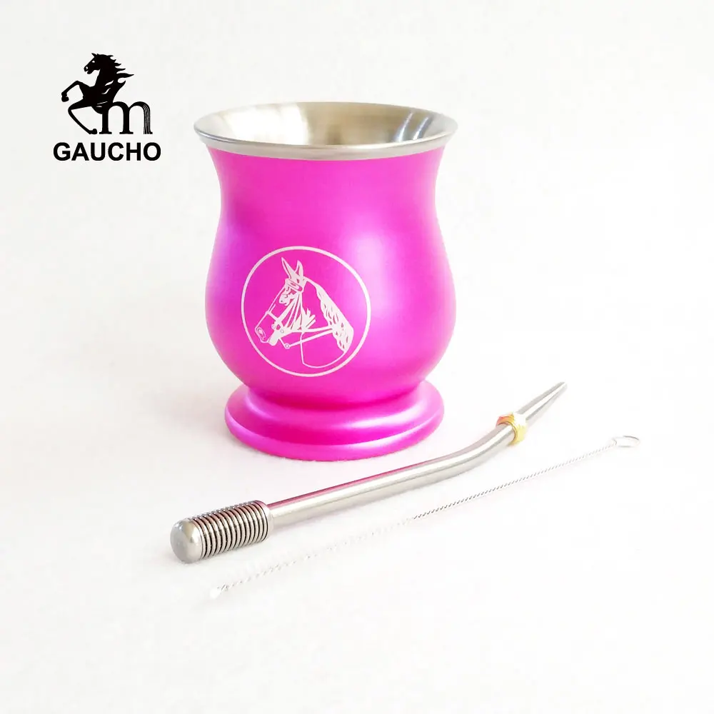 1 компл./лот ковбойские Yerba Коврики тыквы нержавеющая двойная стенная