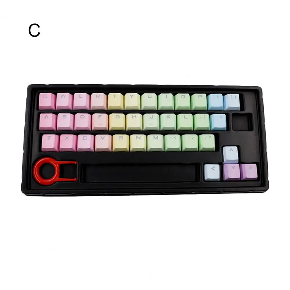 

Durable 37 Keys ABS Light-proof Colorful Mechanical Keyboard Keycaps Cover Replacement keyboard Accessory Keycap Replacement