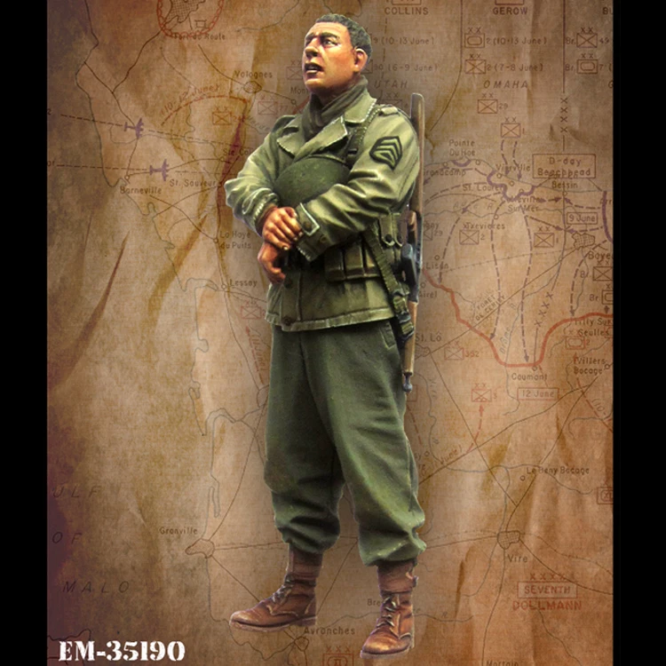 

1/35 US infantry. WW2, Resin Model figure GK, Soldier Military theme of WWII Unassembled and unpainted kit