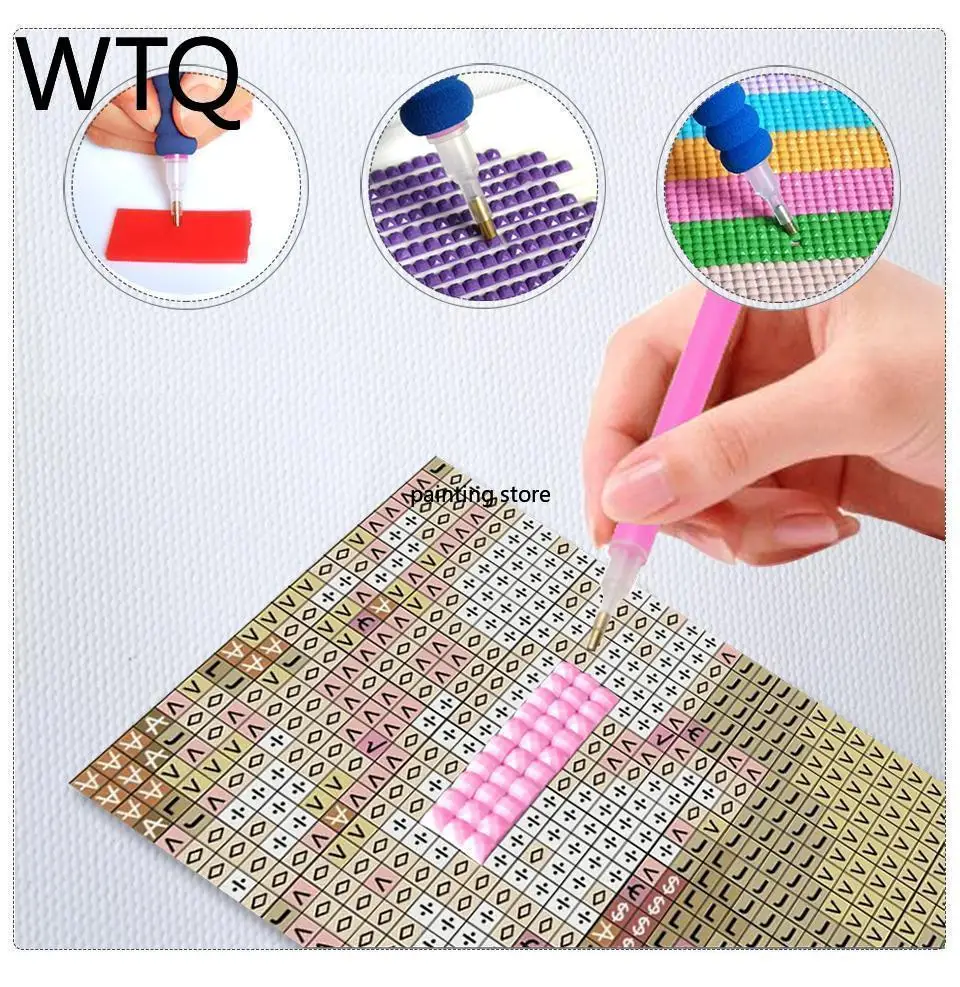 Brand New 5D Diamond Cartoon Girl Big Eyes Picture Cross Stitch Kit Full Drill Embroidery Living Room Decoration Gift |