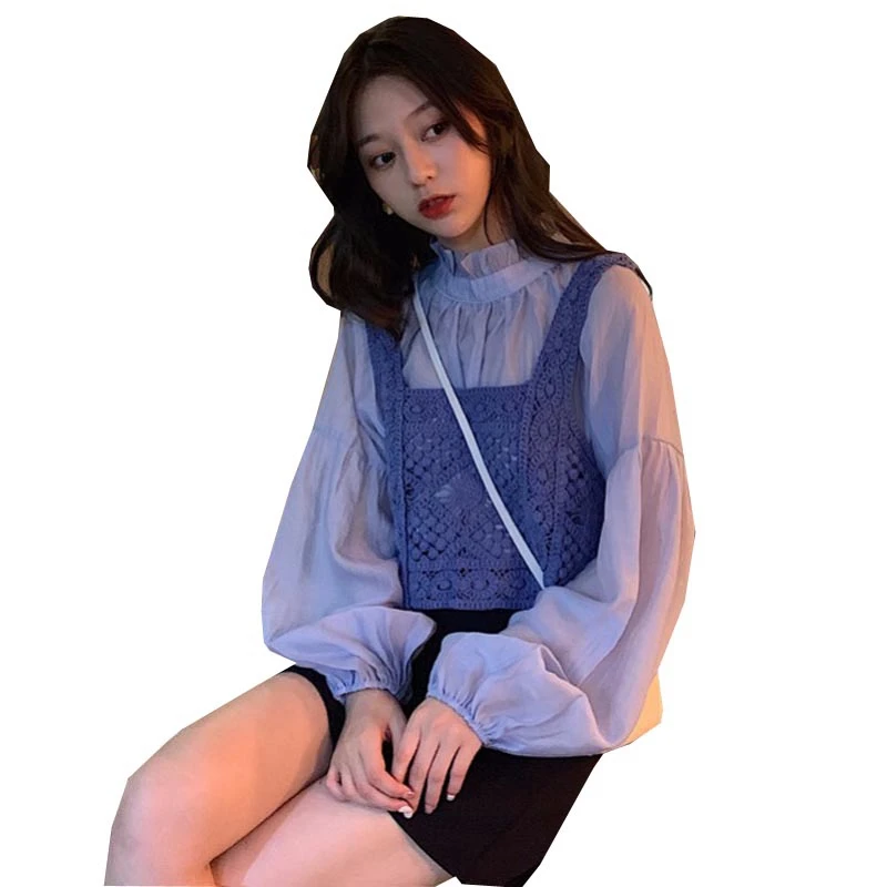 

New style Platycodon grandiflorum first love show thin super fairy Mori series careful machine dress Zixia temperament goddess