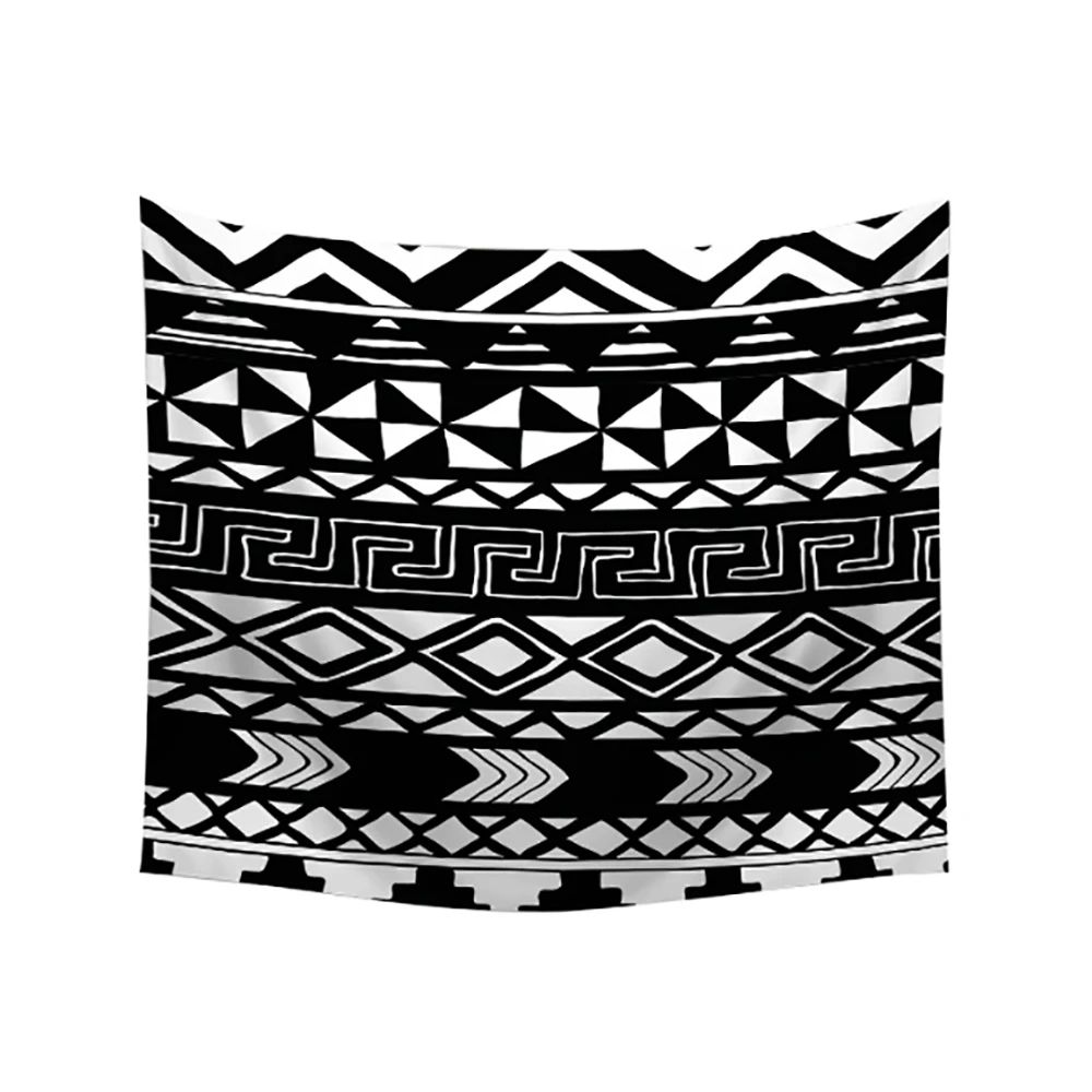 Гобелен с геометрическим принтом художественное Настенное подвесное одеяло