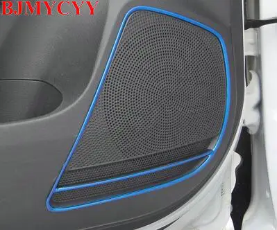 BJMYCYY чехол наклейка для KIA K2 RIO 2017 Стайлинг автомобиля 4 шт. нержавеющая сталь дверь