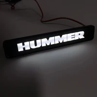 for hummer grill sticker led label bonnet sticker lamp for hummer h3 h1 h2 hummer led drl day running light hummer grille light