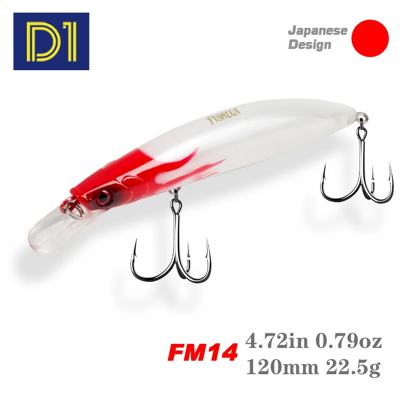 D1 minnow приманка 120 мм 22 5 г Троллинг Пресноводная форель Щука плавающая 135 30