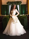 Свадебное платье с длинным рукавом, вышитое бисером, Цветочная аппликация, кружево, тюль, линия, длина до пола, свадебное платье, Vestido De Noiva, на заказ