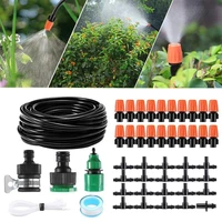 efficient and easy to install 15m permanent adjustable irrigation watering pvc hose kit for balconies atriums and greenhouses