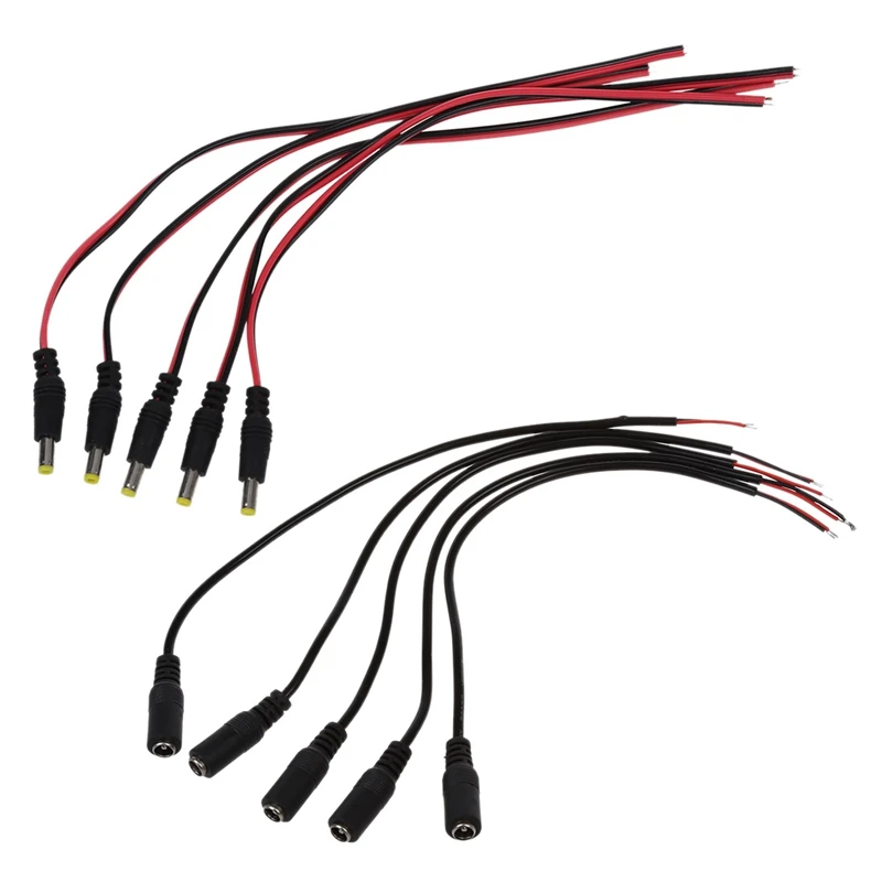 5 x с разъемом для питания от постоянного тока в кабельная камера CCTV Кабель