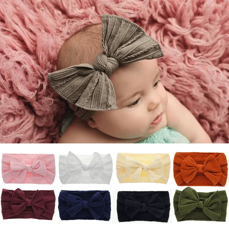 Тюрбан с большим бантом для маленьких девочек повязка на голову головной убор