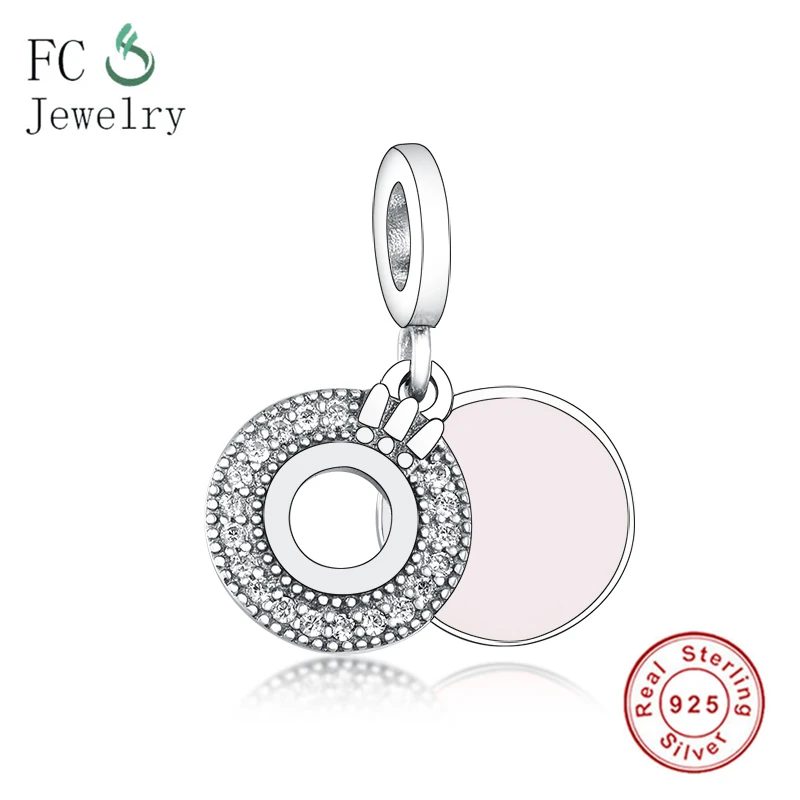

925 Sterling Silver Sparkling Pave Crown O Dangle Charm Fit Original Bracelet Charms Bead Pendant DIY Jewelry Women Berloque