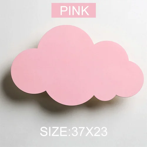 Pink Облачный детский Лофт-светильник для кровати, настенный светильник для детской комнаты, дизайнерский светильник для детской комнаты, настенные светильники для спальни, настенное бра для коридора - Цвет абажура: Pink