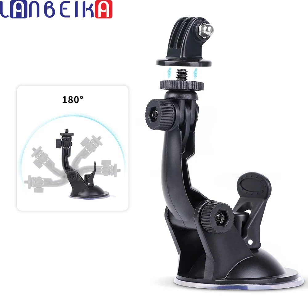 Автомобильный держатель на присоске LANBEIKA адаптер для крепления штатива GoPro Hero 11 10
