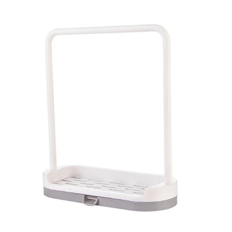 

Kitchen Utensil Towel Rack Bar Hanging Holder Rail Organizer Storage Rack Kitchen Gadgets Sponge Shelf Kitchen Organizer Drain