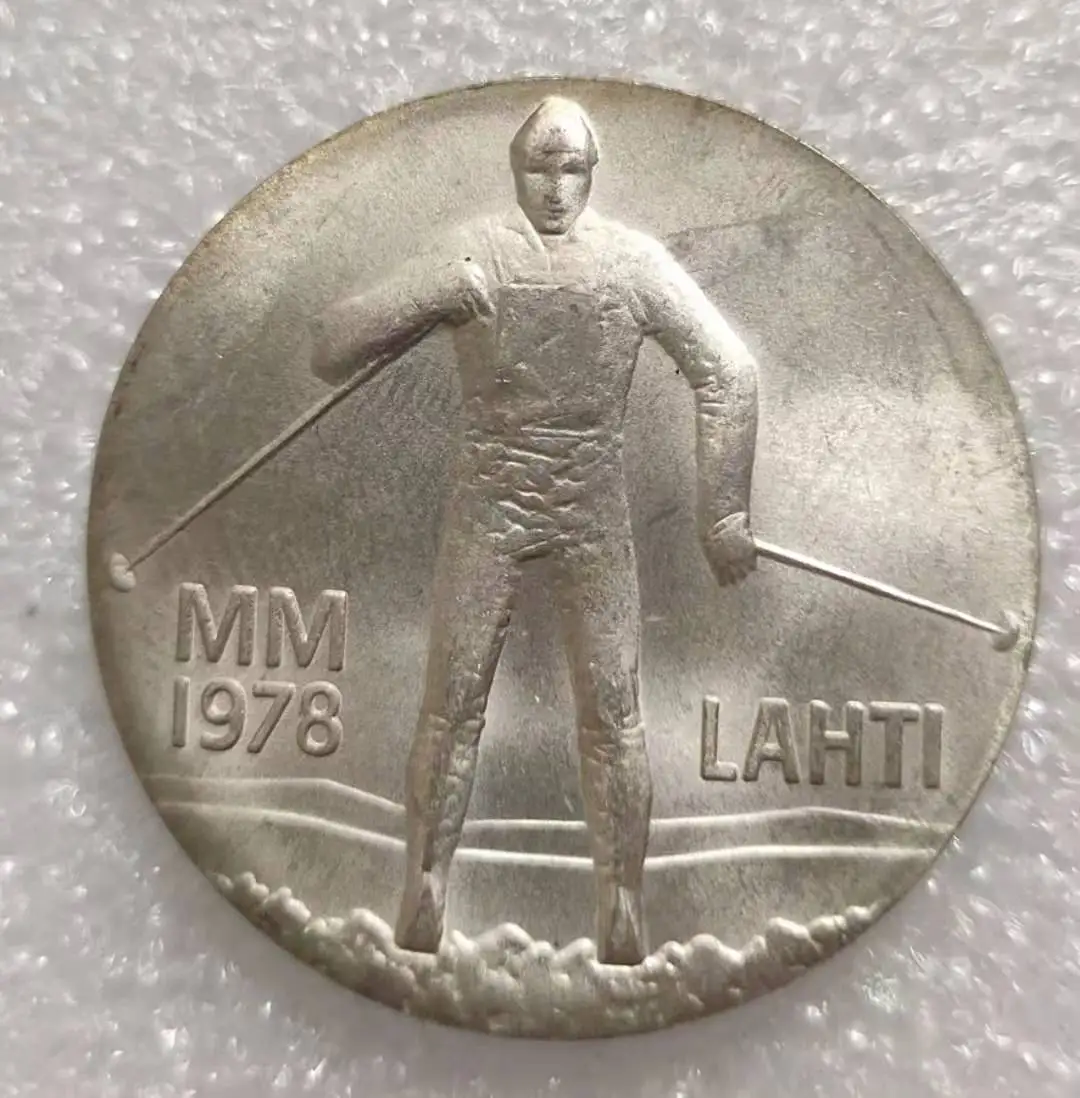 Финляндия 1978 25 Марк старый Настоящее серебро Coin100 % Оригинальные монеты в