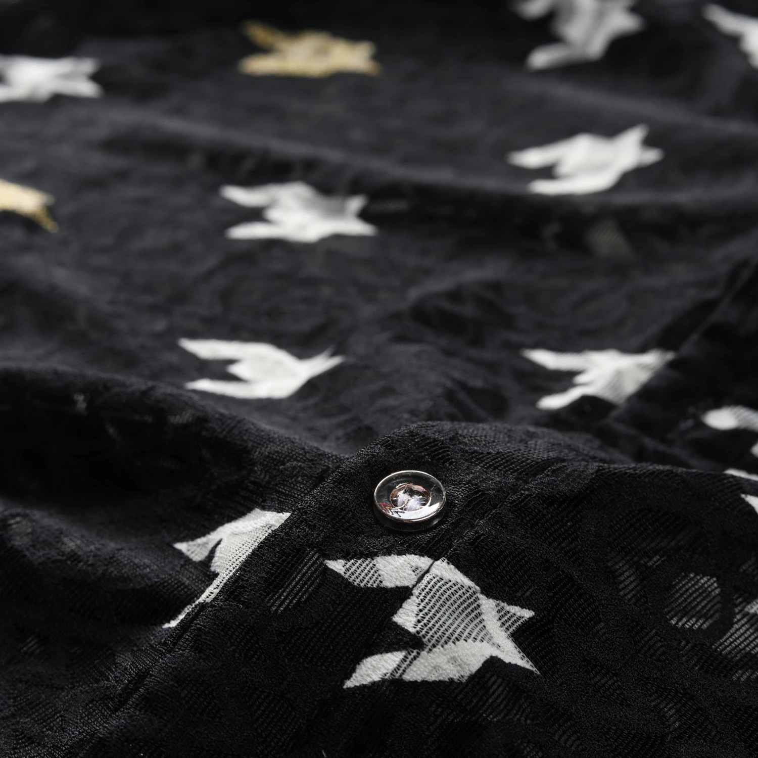 

Designer Club Velvet Shirt Summer Chemise Homme Short Sleeve Slim Fit Shirt Men Dress Floral Shirt Sexy Transparent Shirt Men