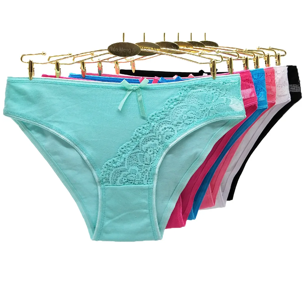 1 шт. женские хлопковые бесшовные кружевные трусики|Женские трусики| |
