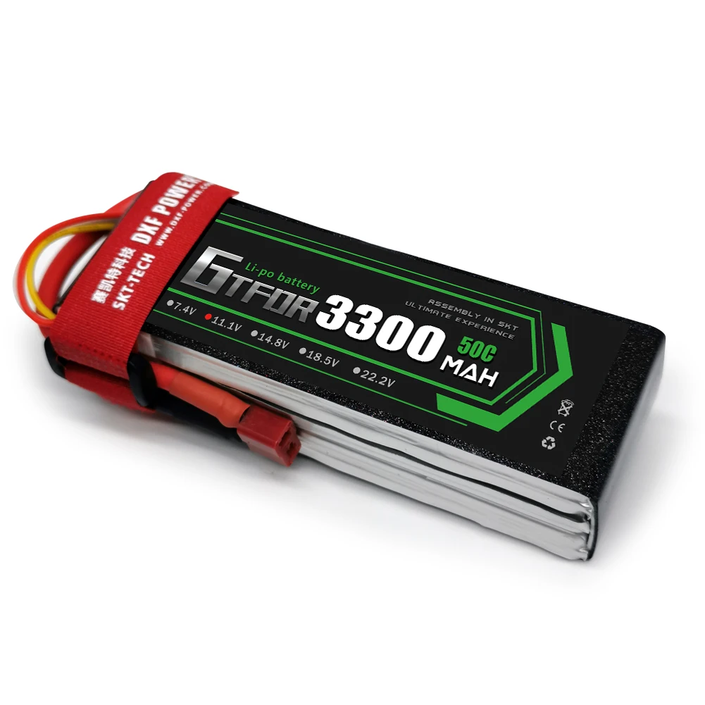 GTFDR Lipo аккумулятор 11 1 В 3300 мАч 50C-100C AKKU 3S LiPo батарея Deans для грузовика fpv дрона