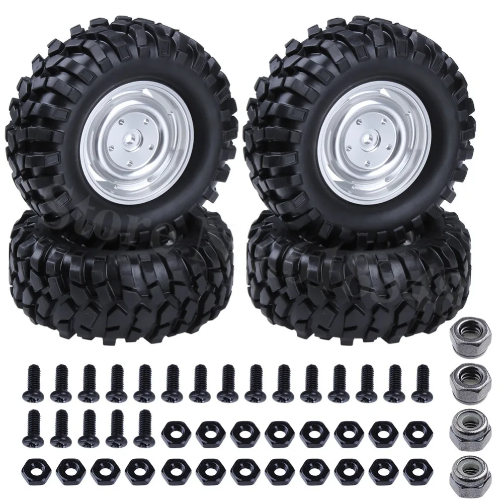 4 шт. 1 9 &quotшины и колеса для 1/10 RC Гусеничный автомобильный алюминиевое Колесо