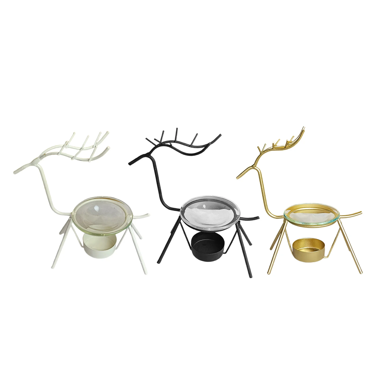 Металлическая Статуя оленя держатель горелка для эфирного масла