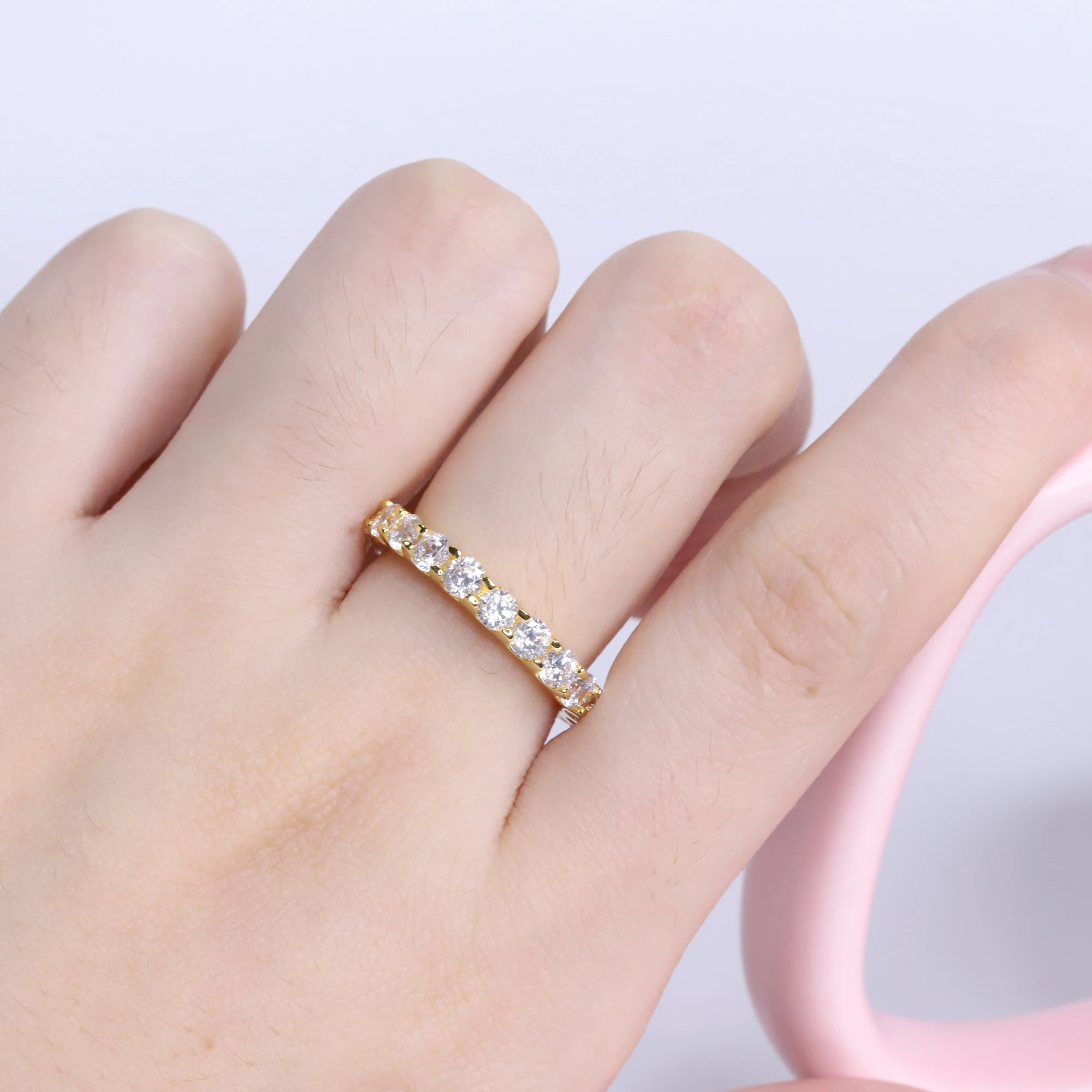 Женское позолоченное кольцо из серебра 925 пробы|Кольца| |