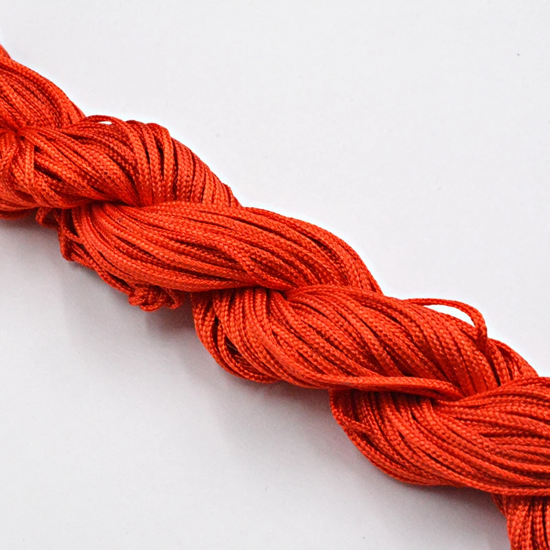 22 м в длину и 1 мм диаметре китайская веревка для макраме с узлом искусственная