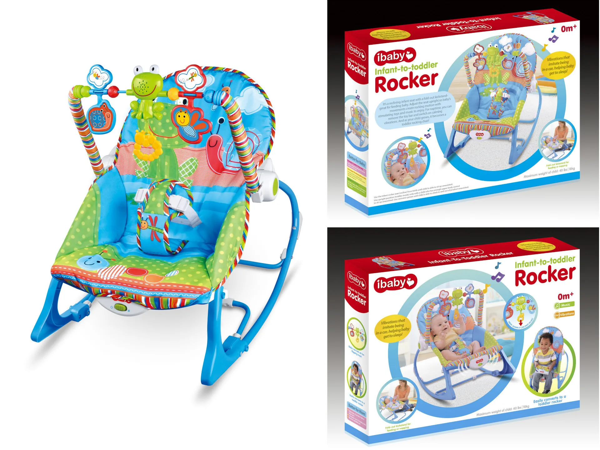 

Hot Selling Wholesale Baby Music Vibration Rocking Chair Baby Multi-Function Comfort Chair Children's Leisure Chair