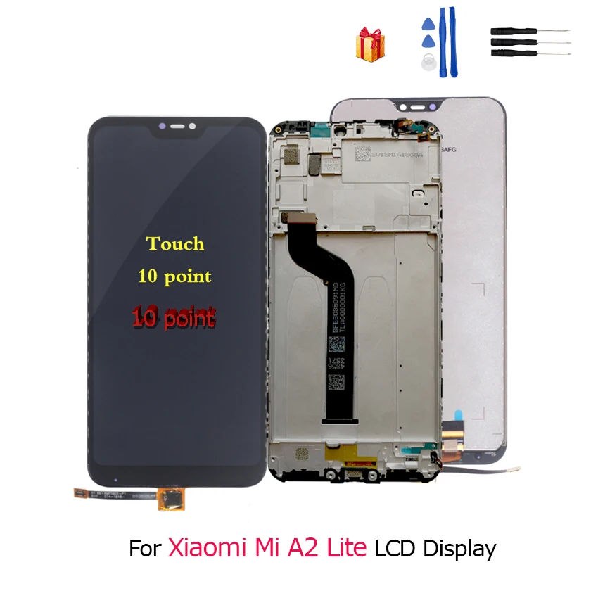 Оригинальный ЖК дисплей для Xiaomi Mi A2 Lite дигитайзер сенсорного экрана в сборе Redmi 6