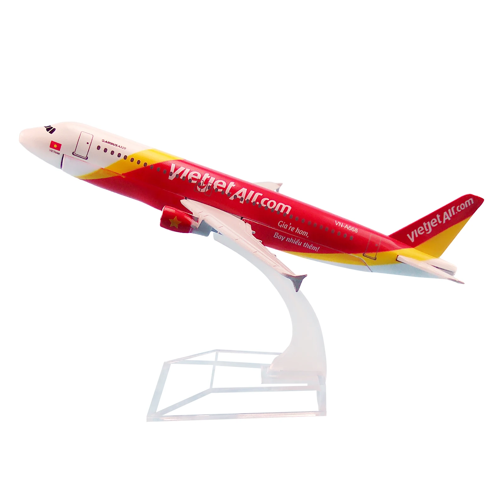 Модель самолета вьетнамская VietJet Air A320 авиакомпании 16 см|gift|gift giftsgifts kids |