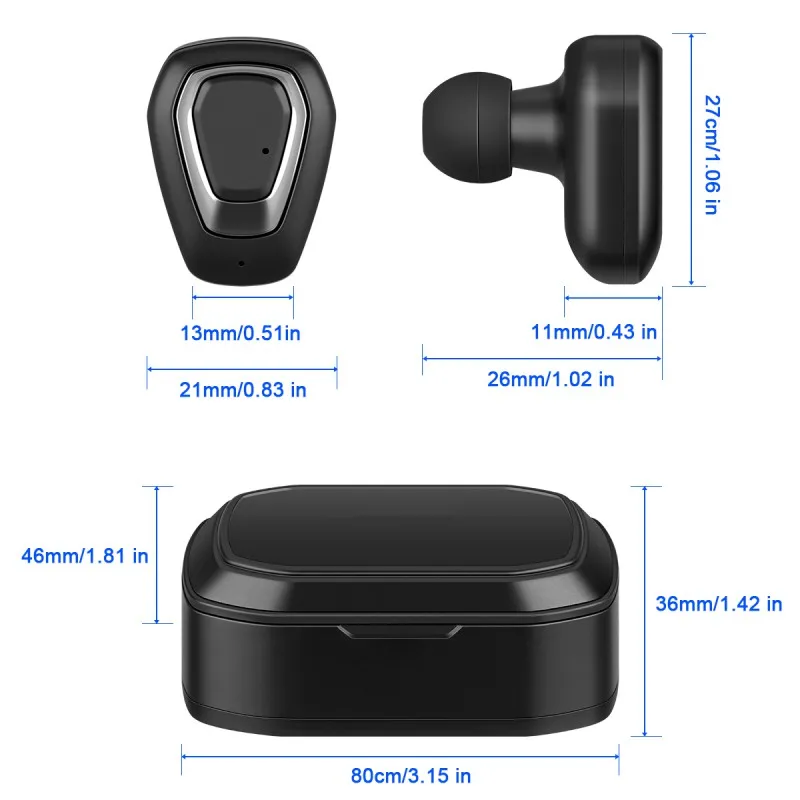 A7 TWS беспроводные Bluetooth наушники бинауральные стерео наушники с зарядным устройством для ноутбука/ПК/планшета для iphone Android