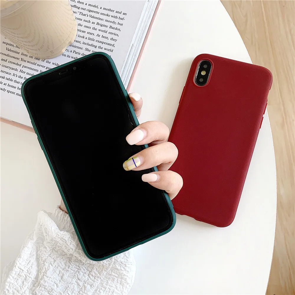 Силиконовый чехол для iphone 11Pro Max тонкий мягкий из ТПУ карамельных цветов задняя