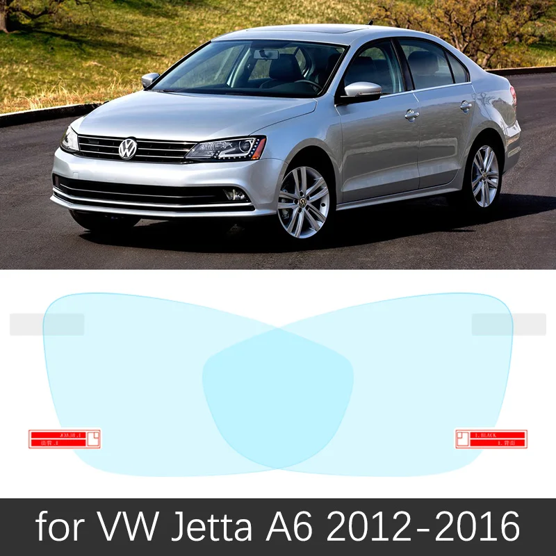 VW Jetta A6 12-18 Для Volkswagen VW Jetta A6 MK6 5C6 2012~ Полное покрытие зеркало заднего вида противотуманные пленки непромокаемые противотуманные пленки автомобильные аксессуары - Название цвета: VW Jetta A6 12-18