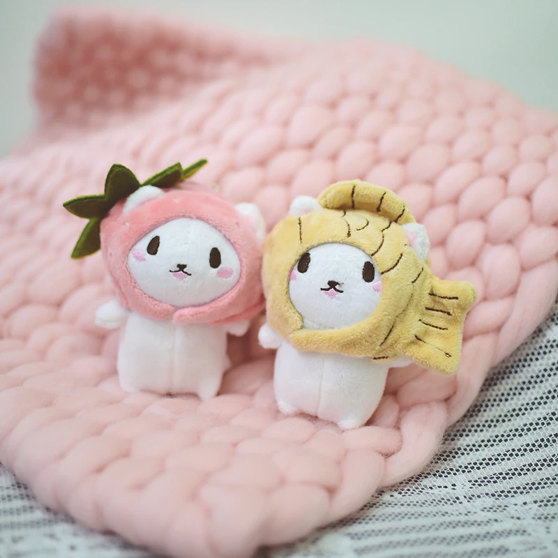 Happy monkey Kawaii брелок с плюшевой игрушкой Мультяшные милые игрушки игрушечная кошка игрушка-брелок для ключей сумка в подарок на день рождения для девочек, детская кофта с Для женщин