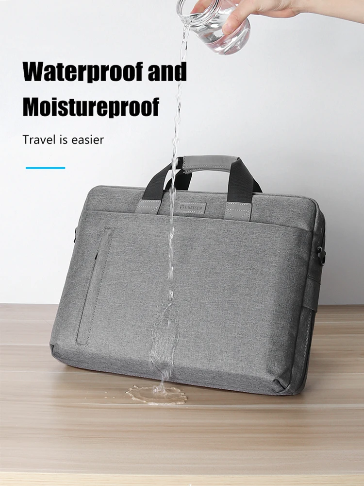 Laptop Bag case 13.3 14 15.6 17.3 inch Waterproof Notebook Bag for Macbook Air Pro 13 15 Computer Shoulder Handbag Briefcase Bag images - 6