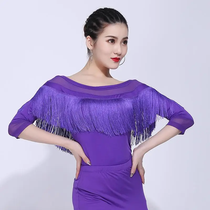 Женская обувь с бахромой леопардовым принтом Туфли для латинских танцев топы 2019