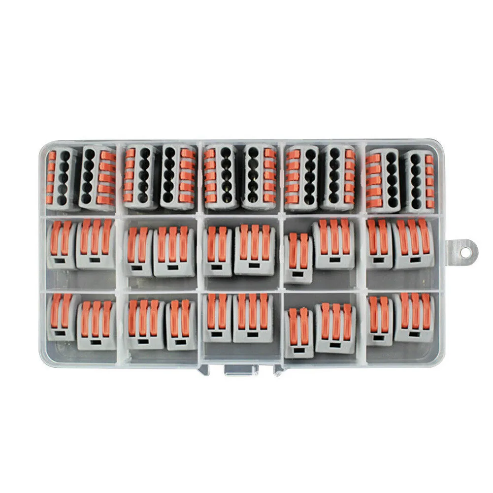 

28-12AWG Wire Connector 2Pin 30Pcs AC 250V Block Electric Spring Lever