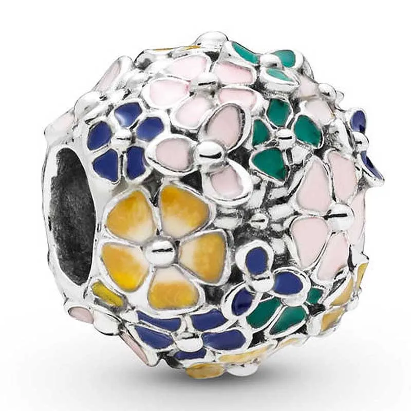 

Шарм-бусина из серебра 925 пробы с эмалью