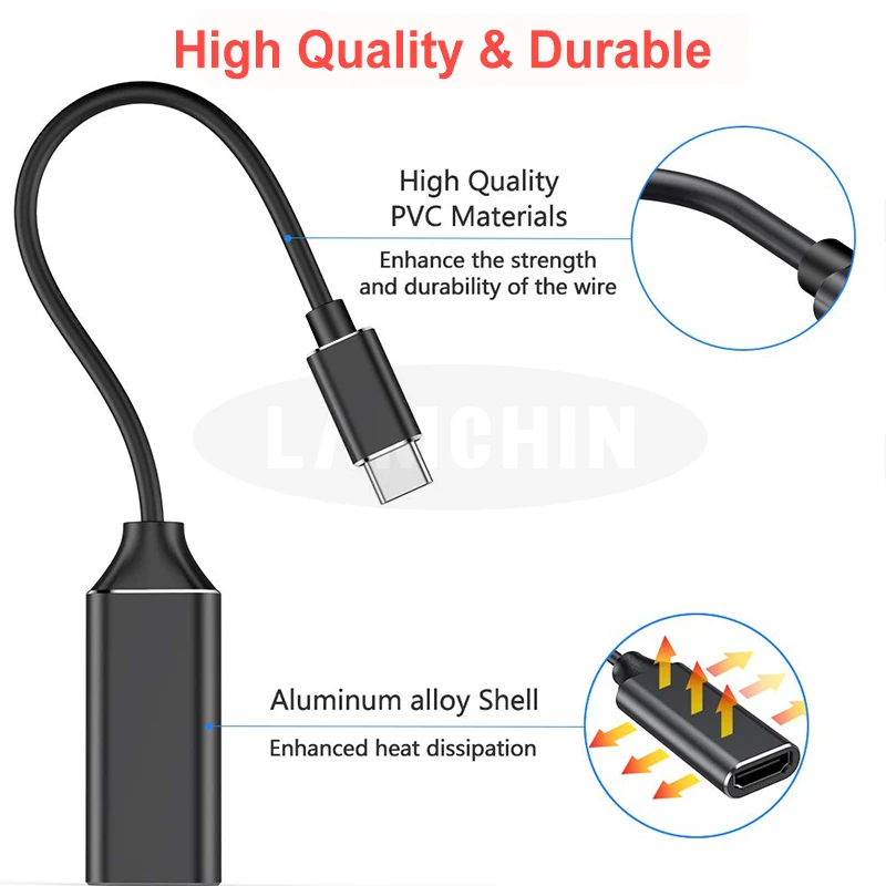 Usb type C hdmi-кабель, адаптер 4K type-C к HDMI концентратор адаптер для мобильного телефона и ноутбука тип компьютера-C HDMI