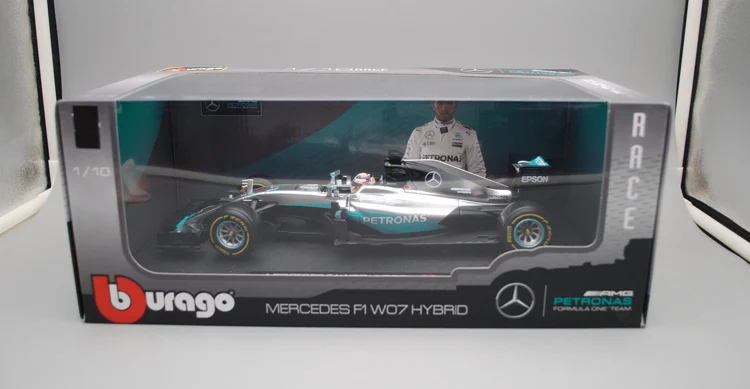 Bburago 1:18 1/18 W07 Mercedes Benz Lewis Hamilton No44 Формула 1 F1 гоночный автомобиль Транспортное средство литье под давлением дисплей Модель Игрушки для мальчиков