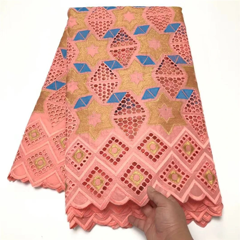 Новейшая кружевная ткань 2020 Африканское кружево с вышивкой швейцарская вуаль