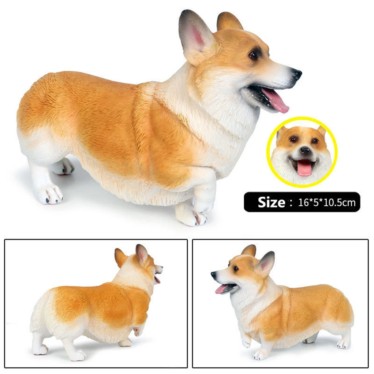 Милая собака фигурка вельши фотоколлекционная игрушка Обучающие игрушки