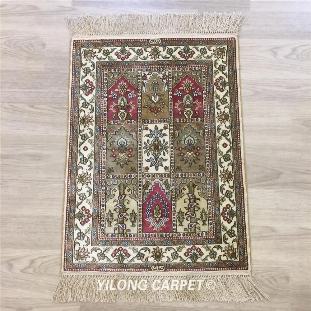 YILONG 4-сезонный миниатюрный коврик 1 5x2 маленький шелковый ковер с узелком для рук
