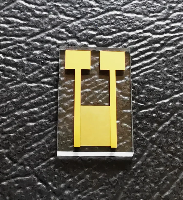 Прозрачный межцифровой электрод 10 микрон кварцевый стеклянный