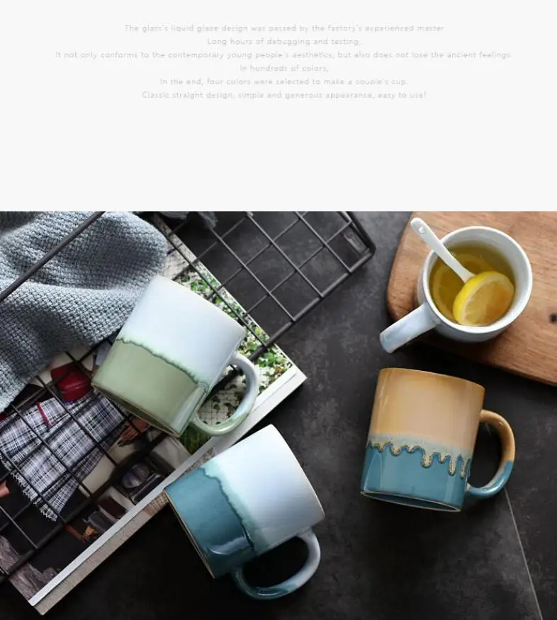 Фото Креативная шикарная керамическая кружка Молочный Сок чашка для воды кофе пива с