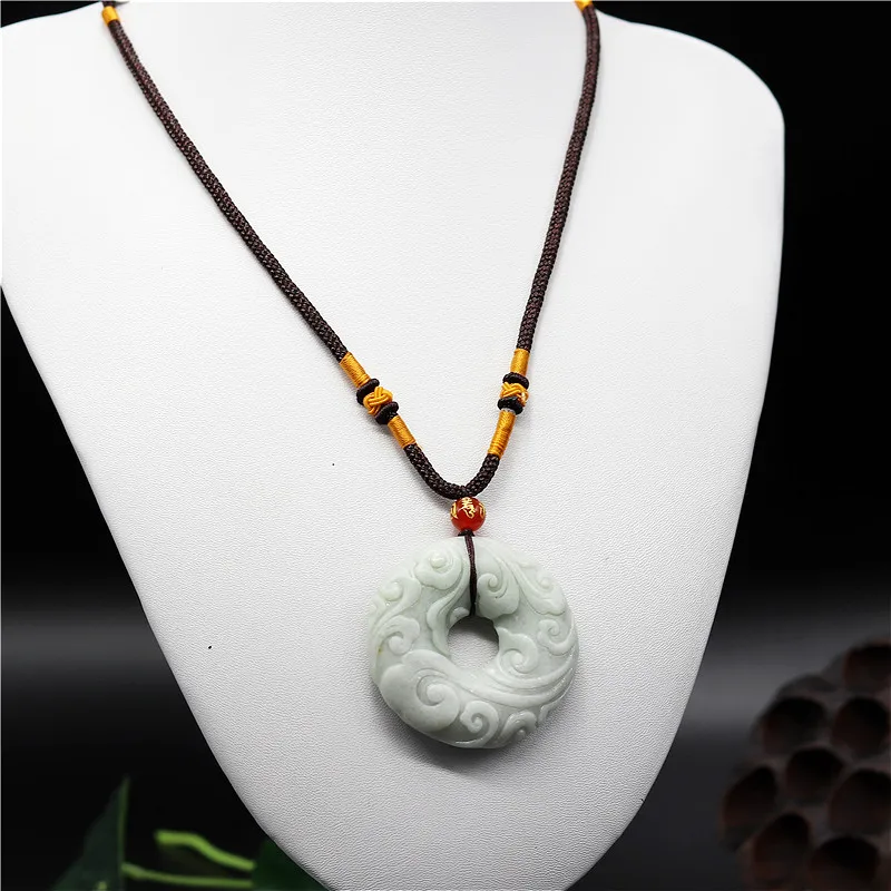 Натуральное белое зеленое китайское Нефритовое облако подвеска ювелирное