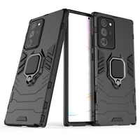 hybrid rugged armor shockproof case for samsung galaxy note 20 ultra s21 plus s20 fe 5g magnetic metal ring stand back cover